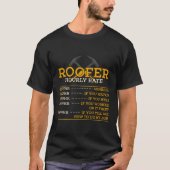 Roofer Stundensatz Roofer T-Shirt (Vorderseite)