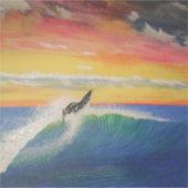 Roofer Surfer Girl Aufkleber (Vorderseite)