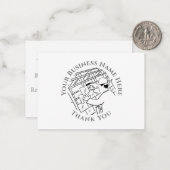 Roofer Vielen Dank Note Card Mitteilungskarte (Vorderseite/Rückseite Beispiel)