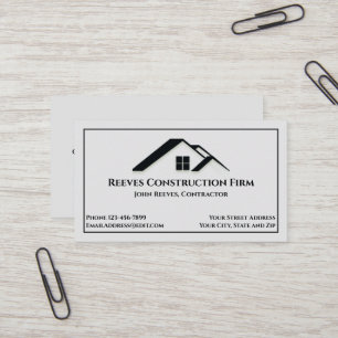 Roofer-Visitenkarte für den Bau Visitenkarte