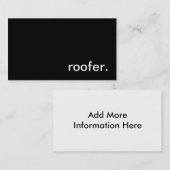 Roofer-Visitenkarte Visitenkarte (Vorne/Hinten)