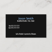 Roofer-Visitenkarten Visitenkarte (Rückseite)