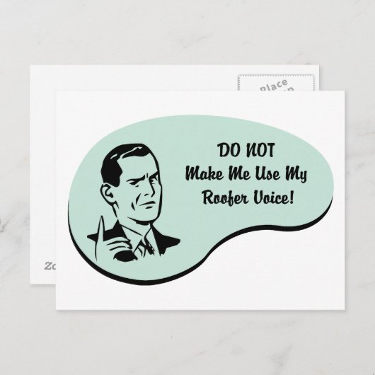 Roofer Voice Postkarte (Vorne/Hinten)
