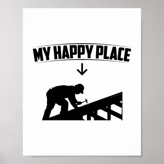 Roofer | Work Crafting Roofing Handwerker Geschenk Poster (Vorne)