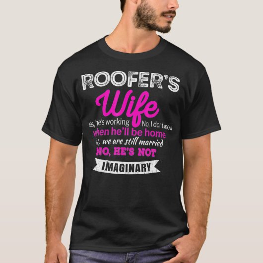 Roofers Ehefrau Tshirt Funny Anniversary Geschenke (Vorderseite)