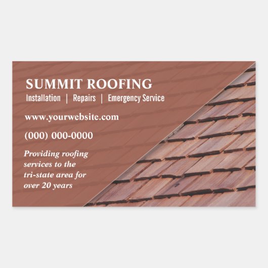 Roofers Promotionsticker Rechteckiger Aufkleber (Vorderseite)