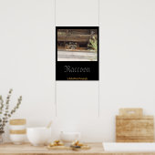 Roofie Raccoon Poster (Küche)