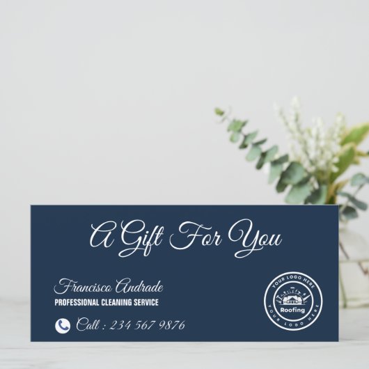 Roofing Company | Custom Logo Services (Stehend Vorderseite)