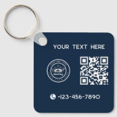 Roofing Company | Custom Logo Services Schlüsselanhänger (Vorderseite)