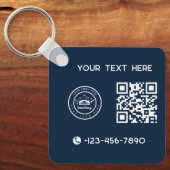 Roofing Company | Custom Logo Services Schlüsselanhänger (Vorderseite)