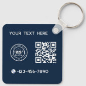 Roofing Company | Custom Logo Services Schlüsselanhänger (Rückseite)