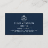 Roofing Company | Custom Logo Services Visitenkarte (Vorderseite)