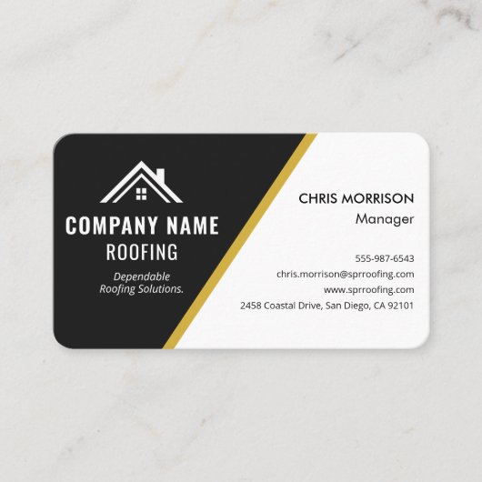 Roofing Construction Visitenkarte (Vorderseite)