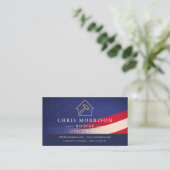 Roofing Roofer American Flag Visitenkarte (Stehend Vorderseite)