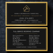 Roofing Roofer Construction Services Professional Visitenkarte