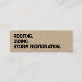 Roofing Siding QR Mini Visitenkarte (Vorderseite)