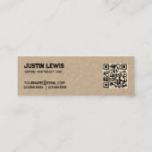 Roofing Siding QR Mini Visitenkarte (Rückseite)
