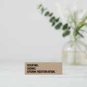 Roofing Siding QR Mini Visitenkarte (Stehend Vorderseite)