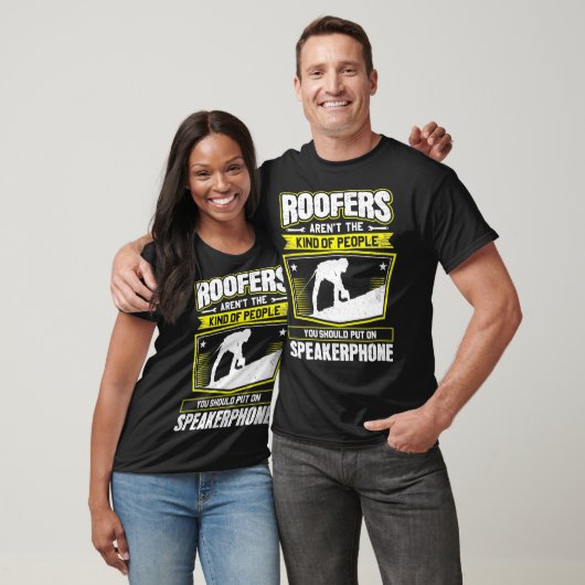 Roofing Speakerphone Roofer Premium T-Shirt (Unisex)