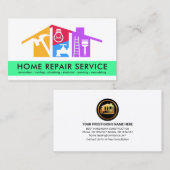 Roofing von kreativen Handyman-Tools Visitenkarte (Vorne/Hinten)