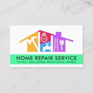 Roofing von kreativen Handyman-Tools Visitenkarte
