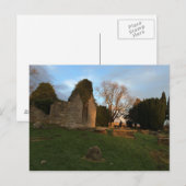 Roofless Kirk Ruins bei Sunset Postkarte (Vorne/Hinten)