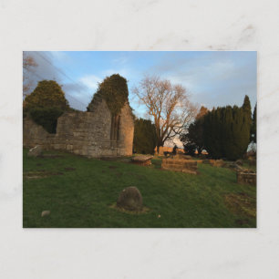 Roofless Kirk Ruins bei Sunset Postkarte