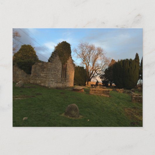 Roofless Kirk Ruins bei Sunset Postkarte (Vorderseite)