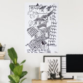 Roofops von Marseille, Frankreich Poster (Heimbüro)