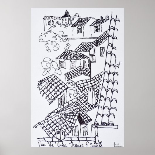 Roofops von Marseille, Frankreich Poster (Vorne)