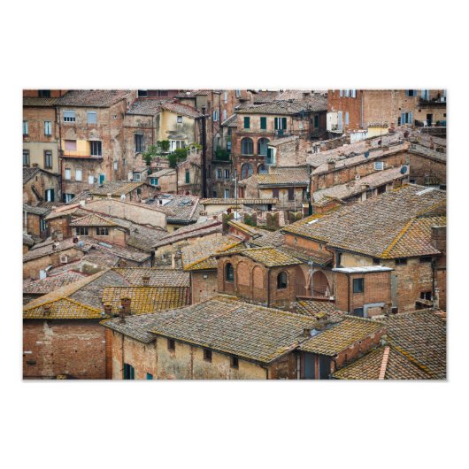 Roofs im Siena-Foto Fotodruck (Vorne)