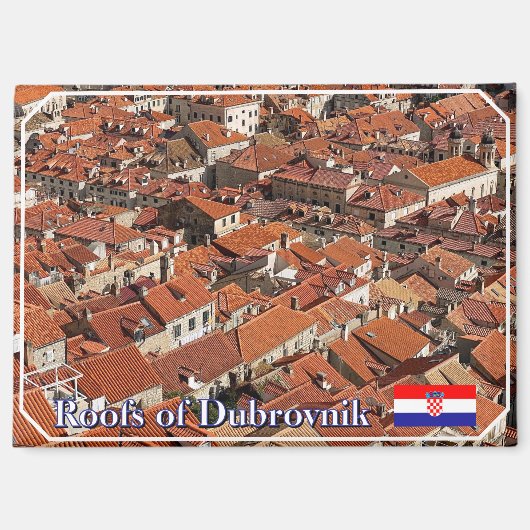 Roofscape in Dubrovnik, Kroatien, Reise Magnet (Vorderseite)