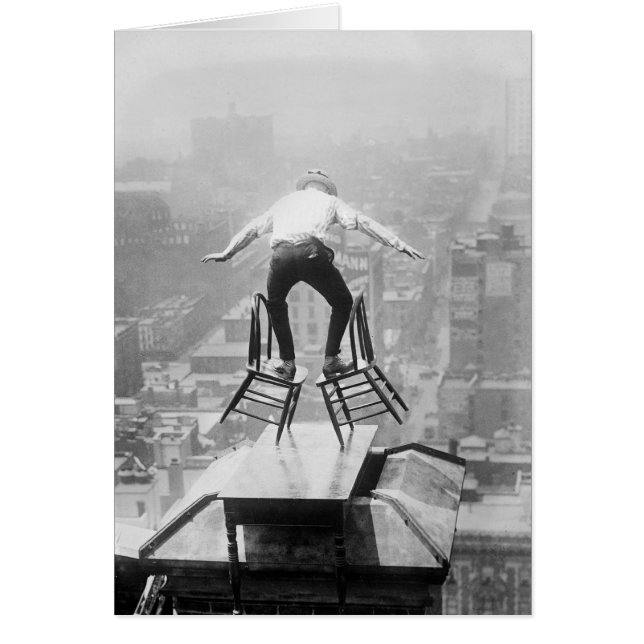 Rooftop Balancing Act, 1910 (Vorne)