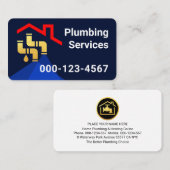 Rooftop Building Leaking Gold Pipes Visitenkarte (Vorne/Hinten)