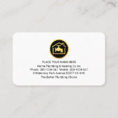 Rooftop Building Leaking Gold Pipes Visitenkarte (Rückseite)