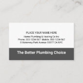 Rooftop Building With Leaking Faucet Visitenkarte (Rückseite)