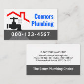 Rooftop Building With Leaking Faucet Visitenkarte (Vorne/Hinten)