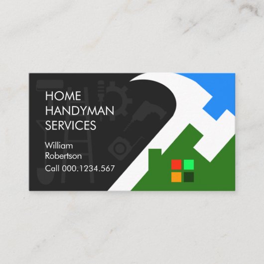 Rooftop-Gebäude für Creative Hammer Visitenkarte (Vorderseite)