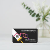 Rooftop mit Pinselstrich Visitenkarte (Stehend Vorderseite)