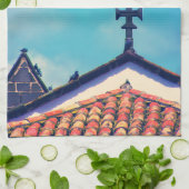 Rooftop Visitors : Funchal, Madeira (Portugal) Geschirrtuch (Gefaltet)