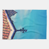 Rooftop Visitors : Funchal, Madeira (Portugal) Geschirrtuch (Horizontal)