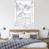 Rooftops in Paris, Frankreich Leinwanddruck (Insitu (Schlafzimmer))