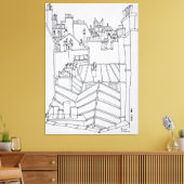 Rooftops in Paris, Frankreich Leinwanddruck (Insitu (Wohnzimmer))