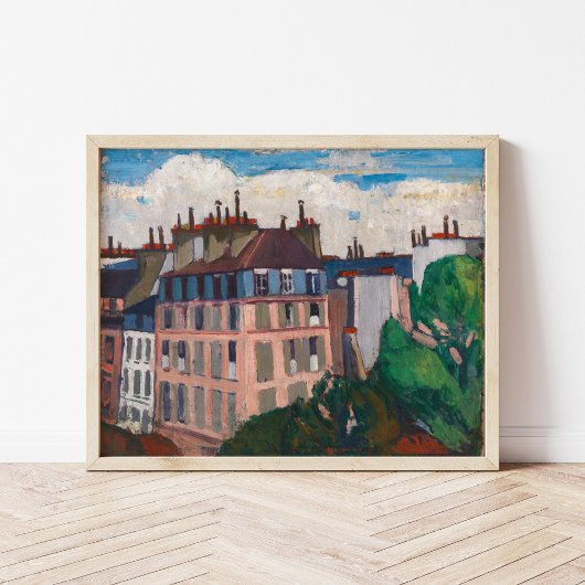 Rooftops, Paris | Henry Lyman Saően Poster