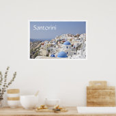 Rooftops, Santorini (Thira), Griechenland Poster (Küche)