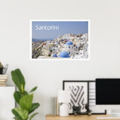 Rooftops, Santorini (Thira), Griechenland Poster (Heimbüro)