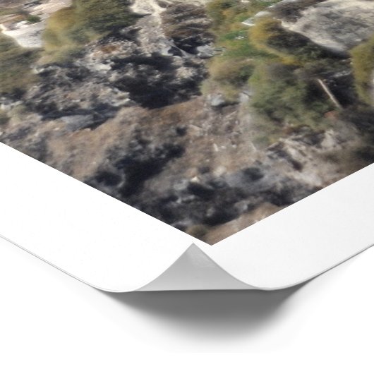 Rooftops, Santorini (Thira), Griechenland Poster (Ecke)