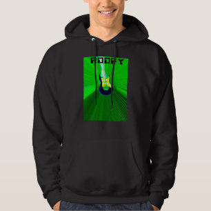 Roofy Hoodieschwarzes mit grünem Logo Hoodie