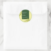 Rooibos-Kräutertee-Geschäftsetikett Runder Aufkleber (Tasche)