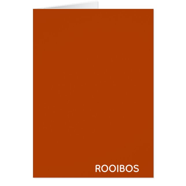 Rooibos roter brauner Name (Vorne)
